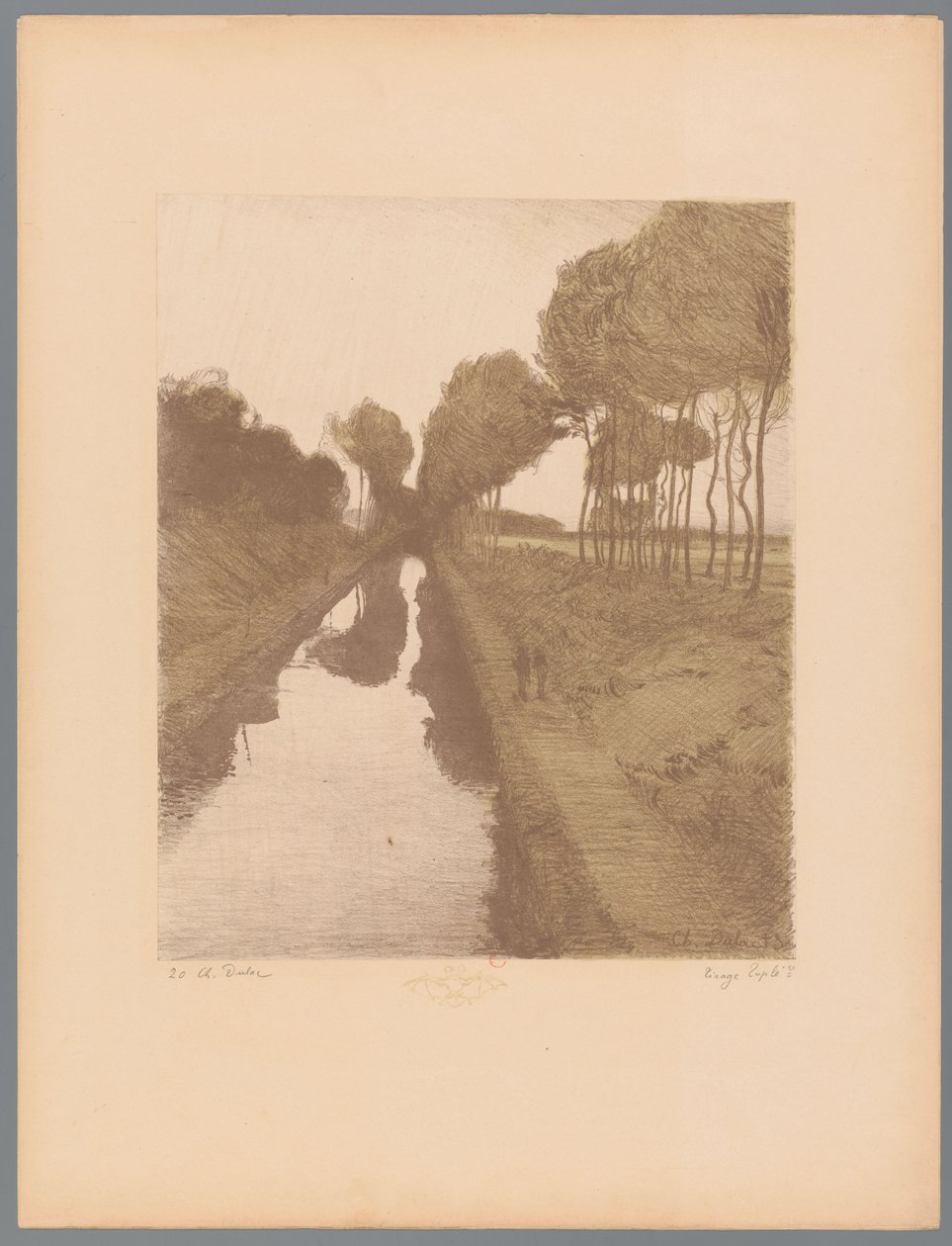 Dois peões ao longo de um canal
Paisagens (título da série)
Suite des Paysages (título da série) de Charles Marie Dulac