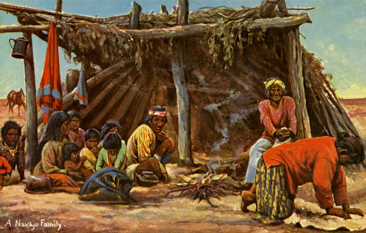 Uma família Navajo de Charles Marion Russell