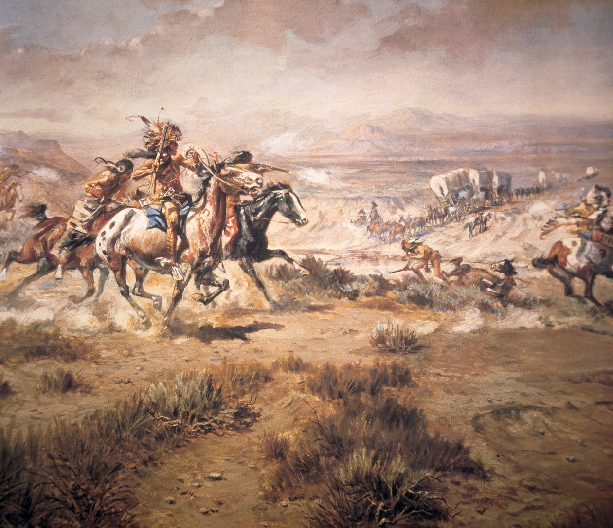 Ataque ao trem do vagão de Charles Marion Russell