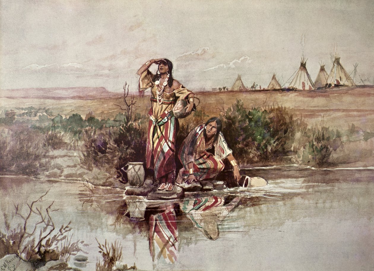 "Os nossos guerreiros regressam de Charles Marion Russell