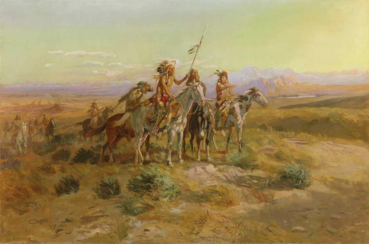 Os escuteiros, 1902 de Charles Marion Russell