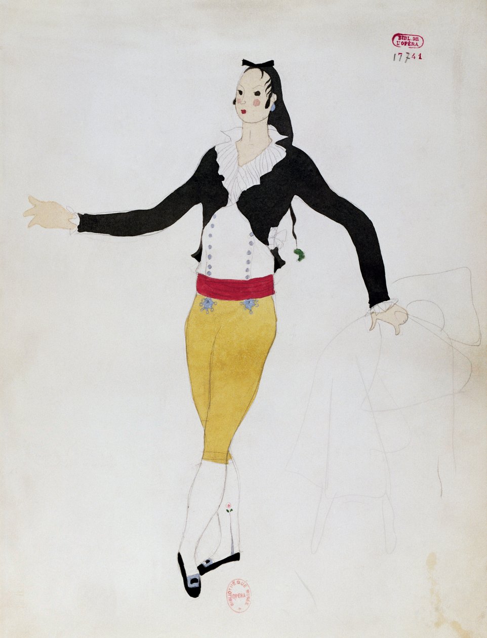 Traje para personagem de Figaro de O Barbeiro de Sevilha por Gioacchino Rossini de Charles Martin