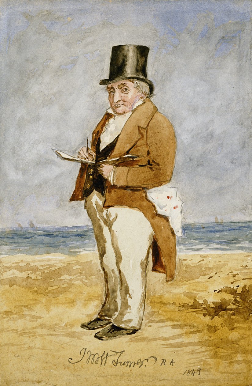 Retrato de corpo inteiro de Joseph Mallord William Turner, 1849 de Charles Martin