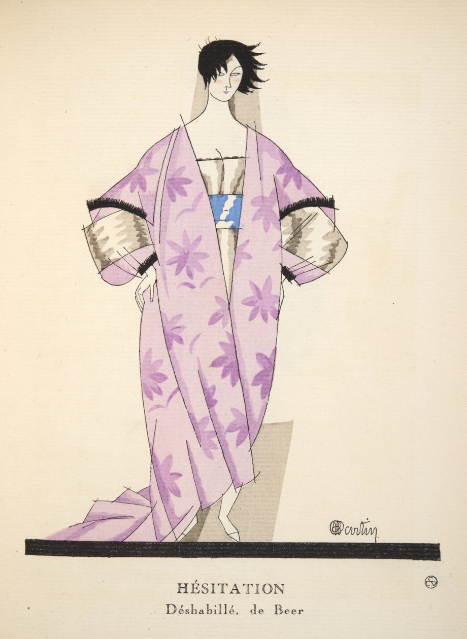 Hesitação de Bon Ton Gazette, pub. 1920 (estêncil) de Charles Martin