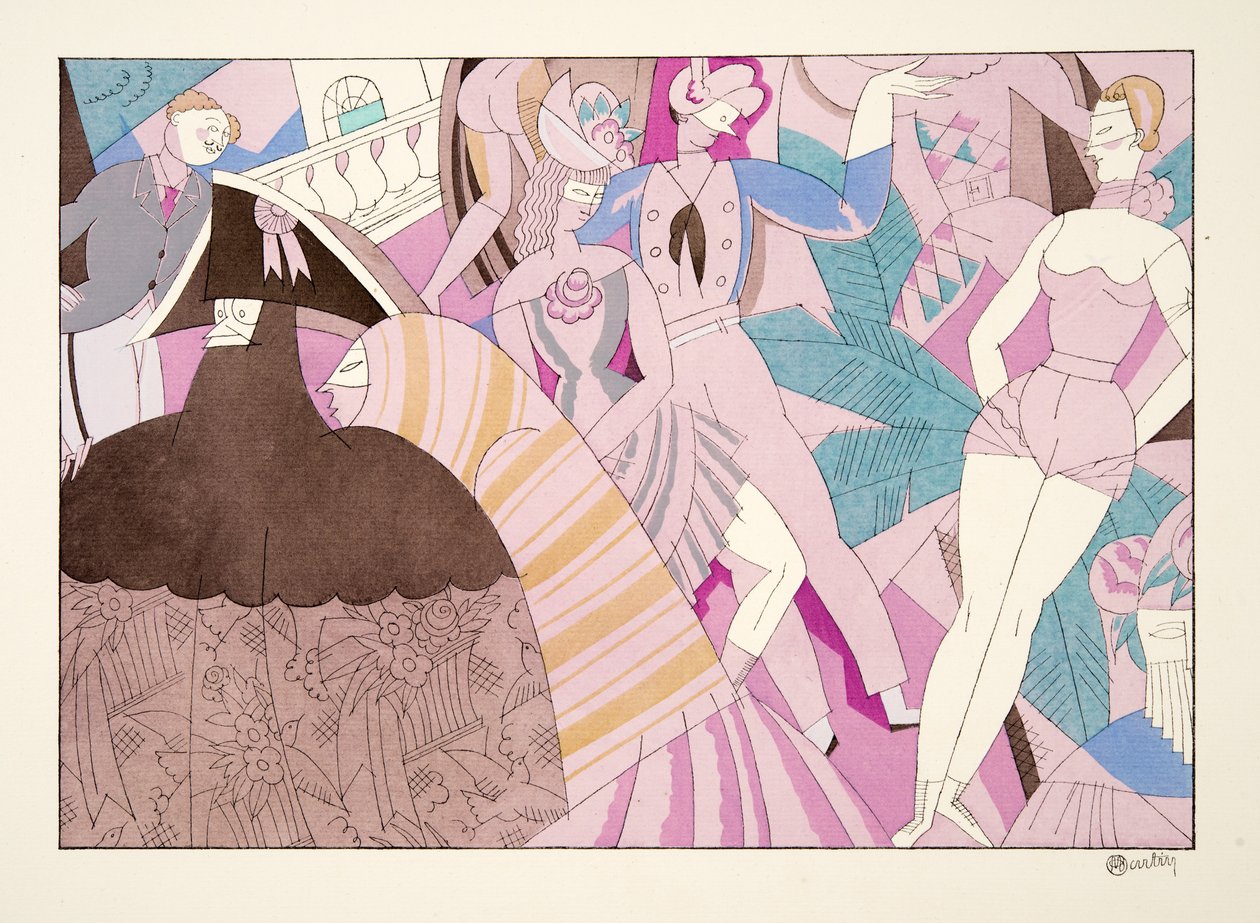 Carnaval de Esporte e Lazer, pub. 1914 (estêncil) de Charles Martin