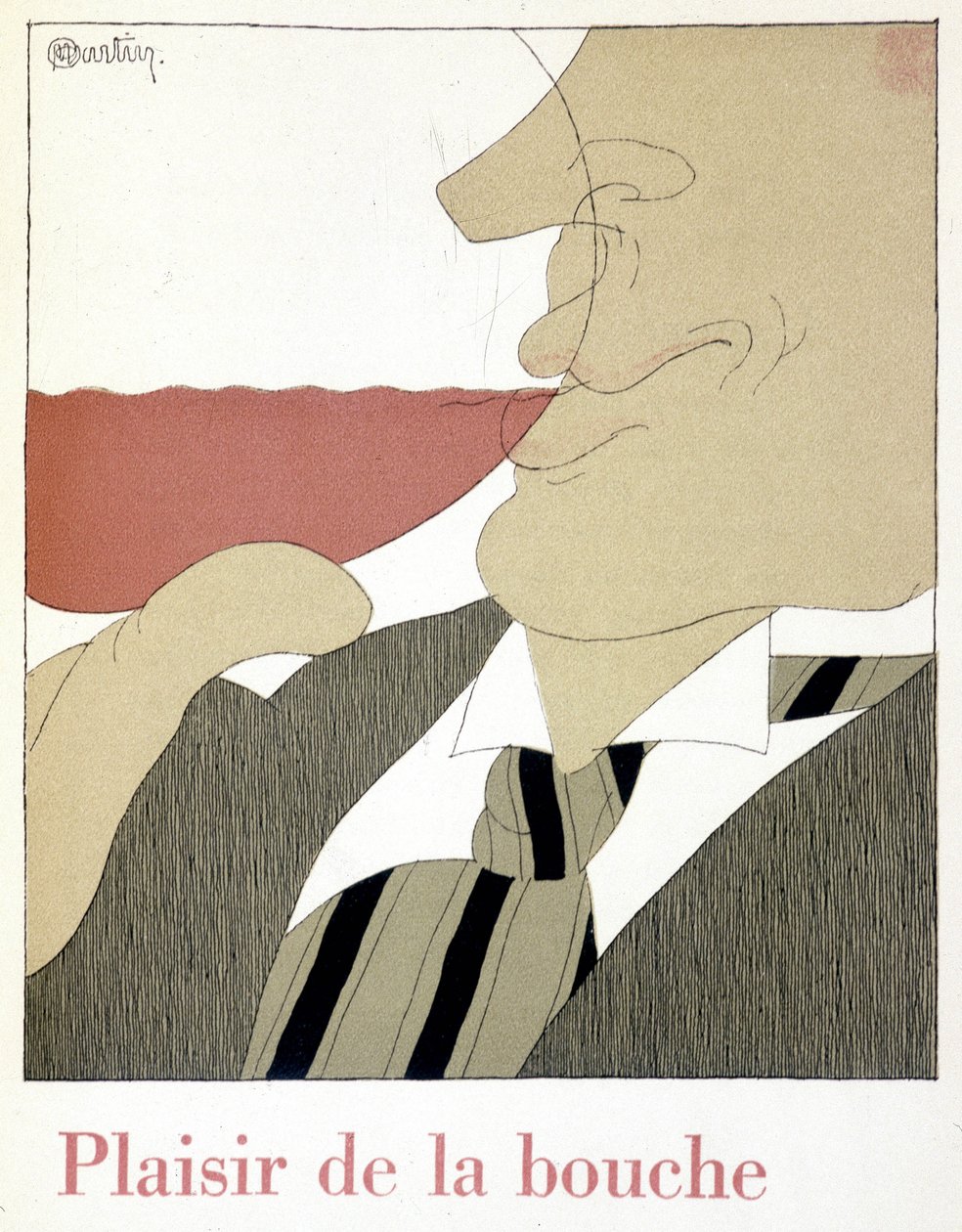 O prazer da boca - em "Monseigneur le vin", desenho de Charles Martin (1884-1934), fascículo de Etablissements Nicolas de Charles Martin