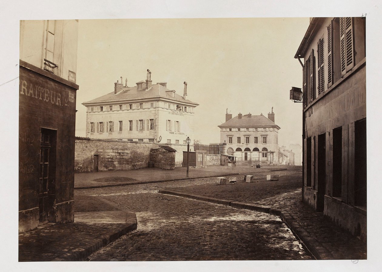 Barrière dItalie, da rue Gerard, Paris, 1858-78 de Charles Marville