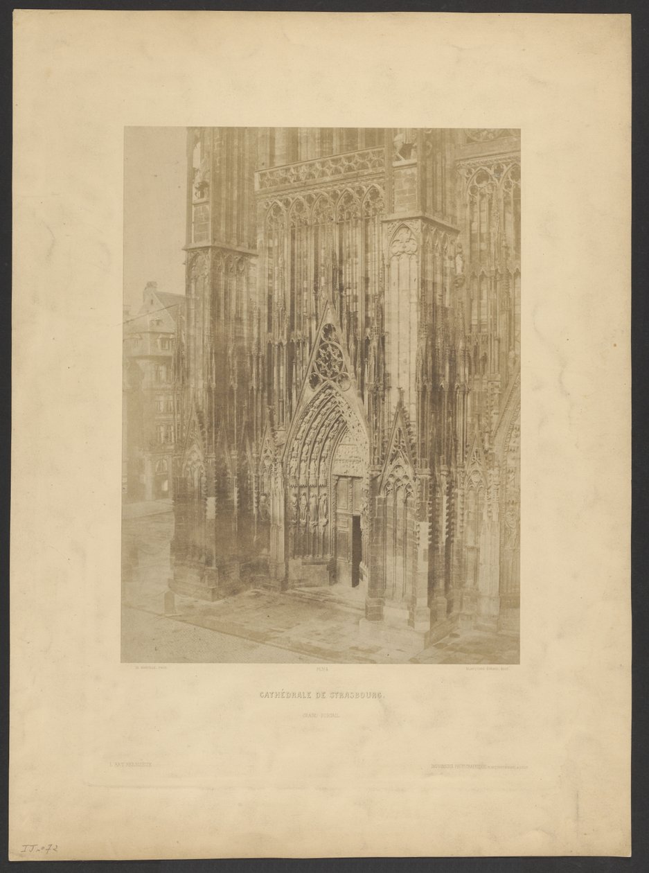 Catedral de Estrasburgo. Grande Portal. de Charles Marville