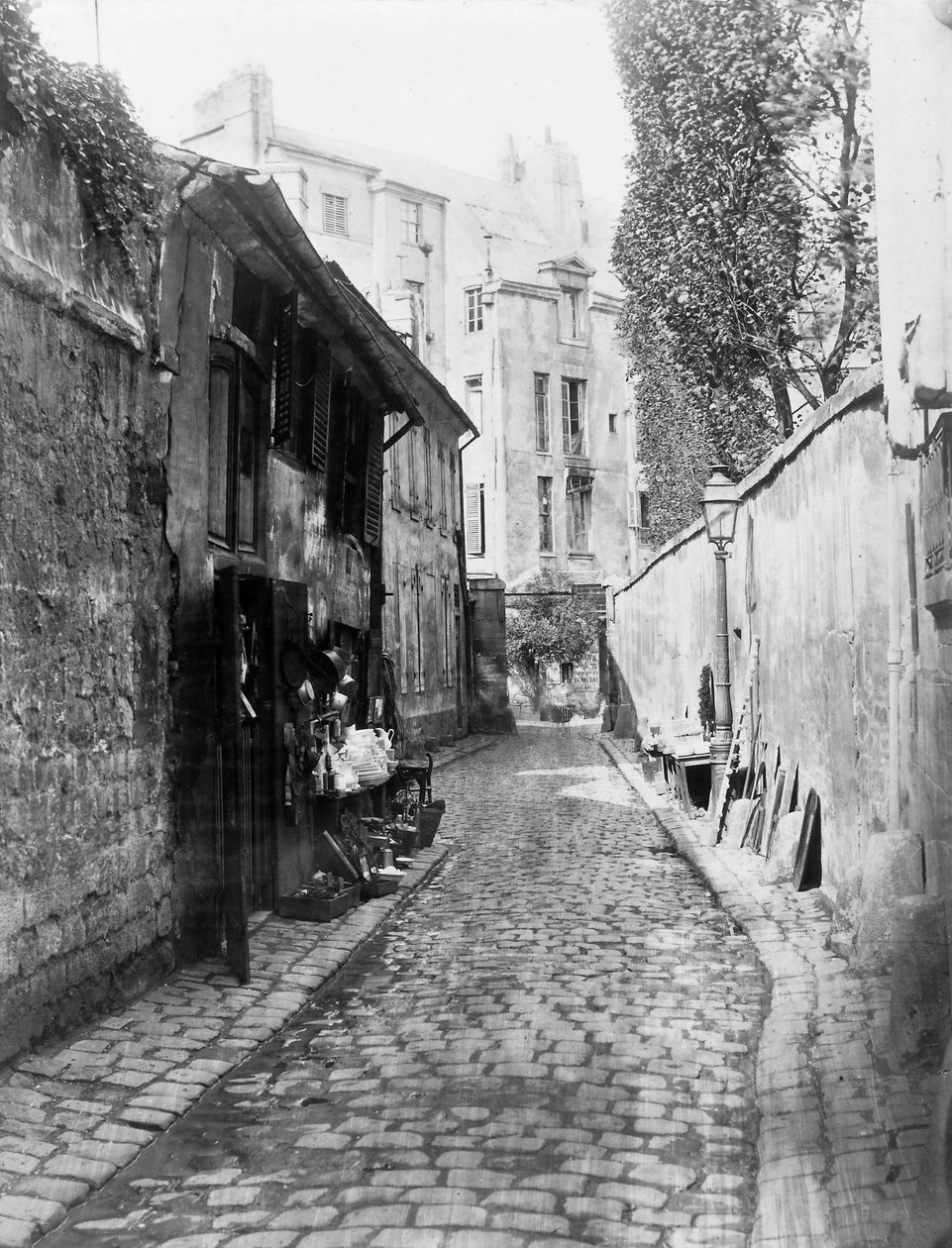 Rua sem saída de Rohan, c.1865-68 (impressão de albumina) de Charles Marville