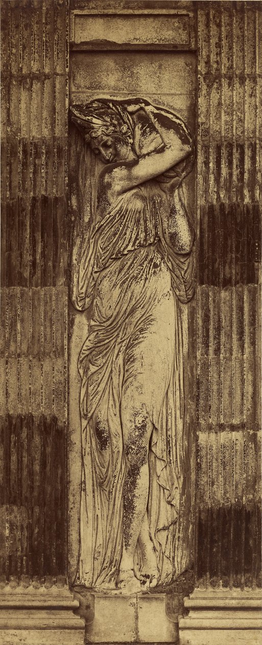 [ Pormenor das Ninfas de Jean Goujon] / [Ninfa, Fonte dos Inocentes, Paris] de Charles Marville