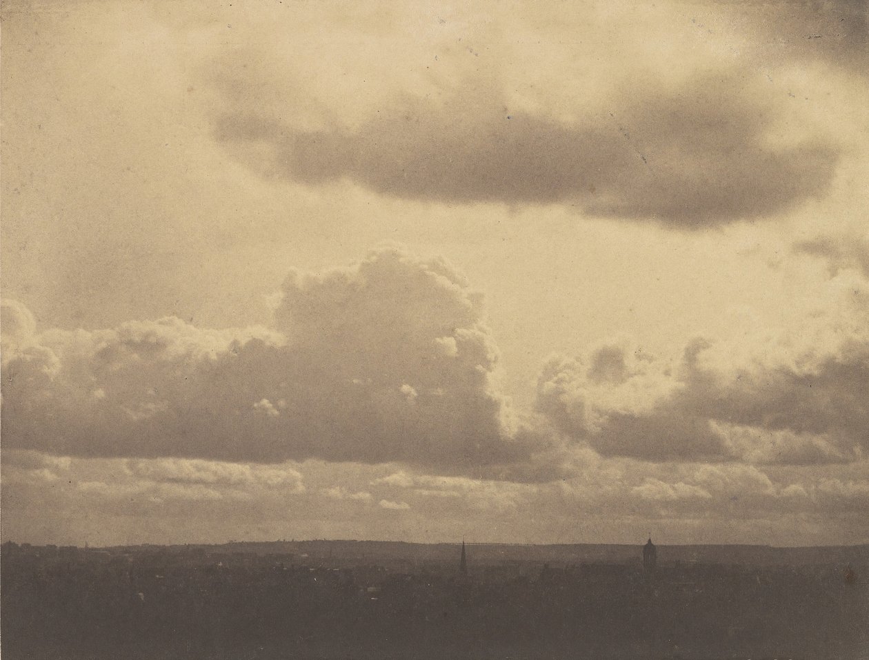 Estudo do céu, 1855-56. de Charles Marville