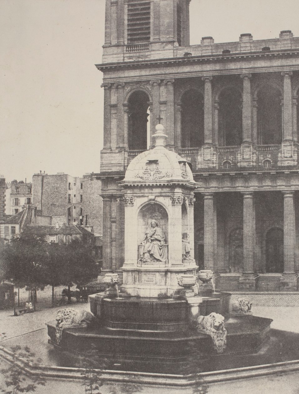 Fonte em St. Sulpice de Charles Marville