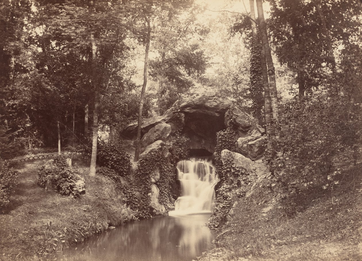 Gruta, Mare aux Biches, Bois de Boulogne, 1858-1860 (foto) de Charles Marville
