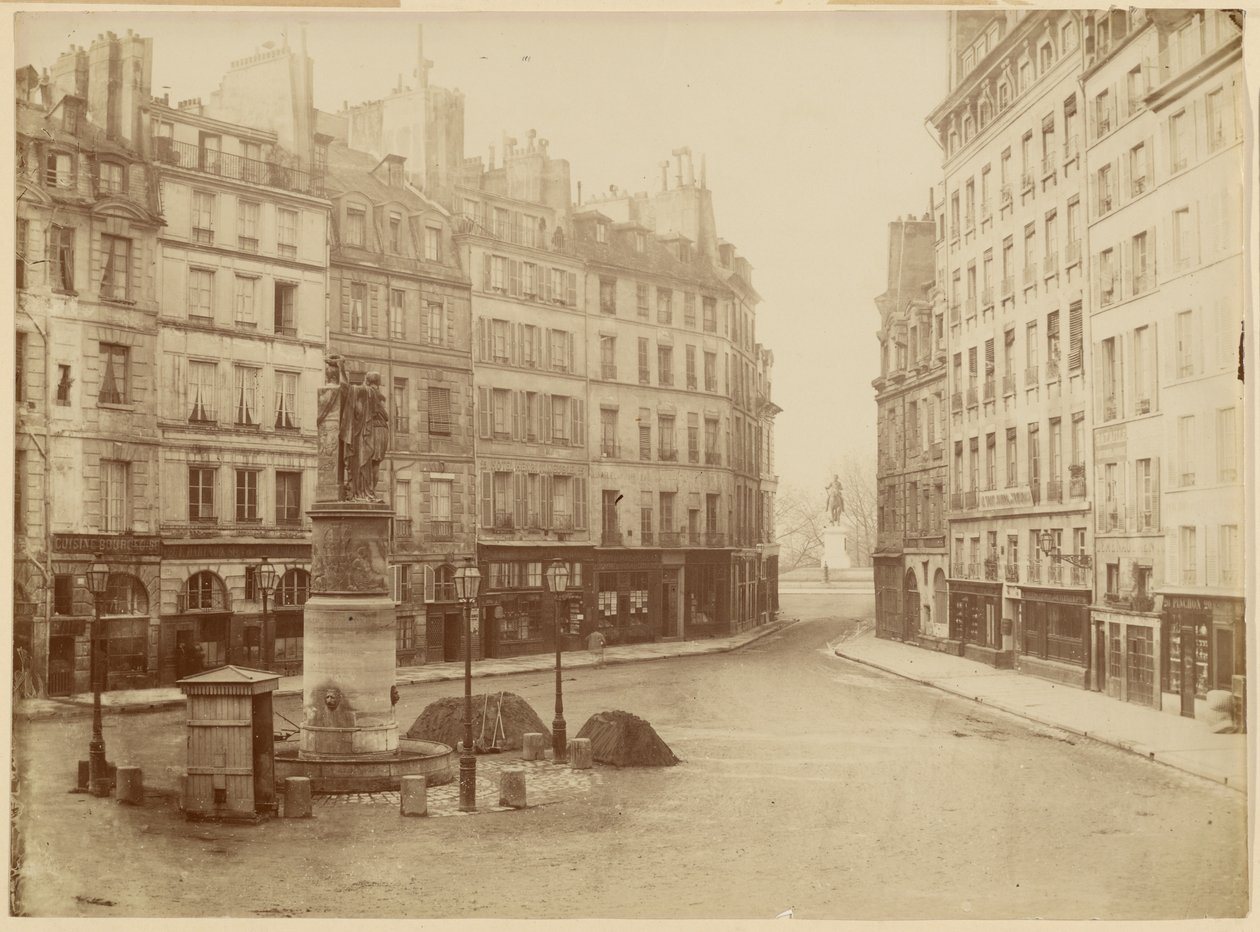 A antiga fonte da Place Dauphine de Charles Marville