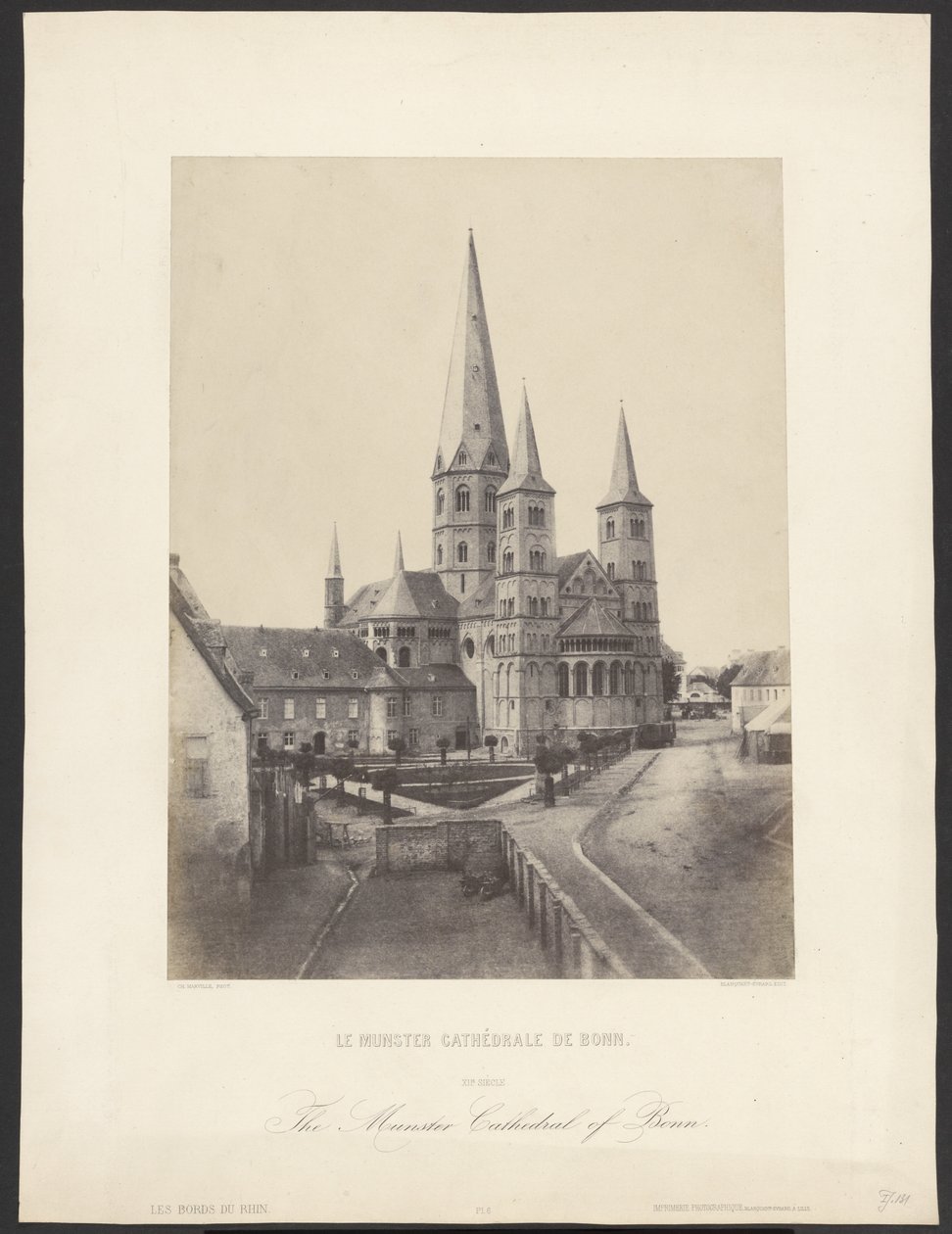 Le Munster Cathédrale de Bonn. / A Catedral de Munster de Bona. de Charles Marville