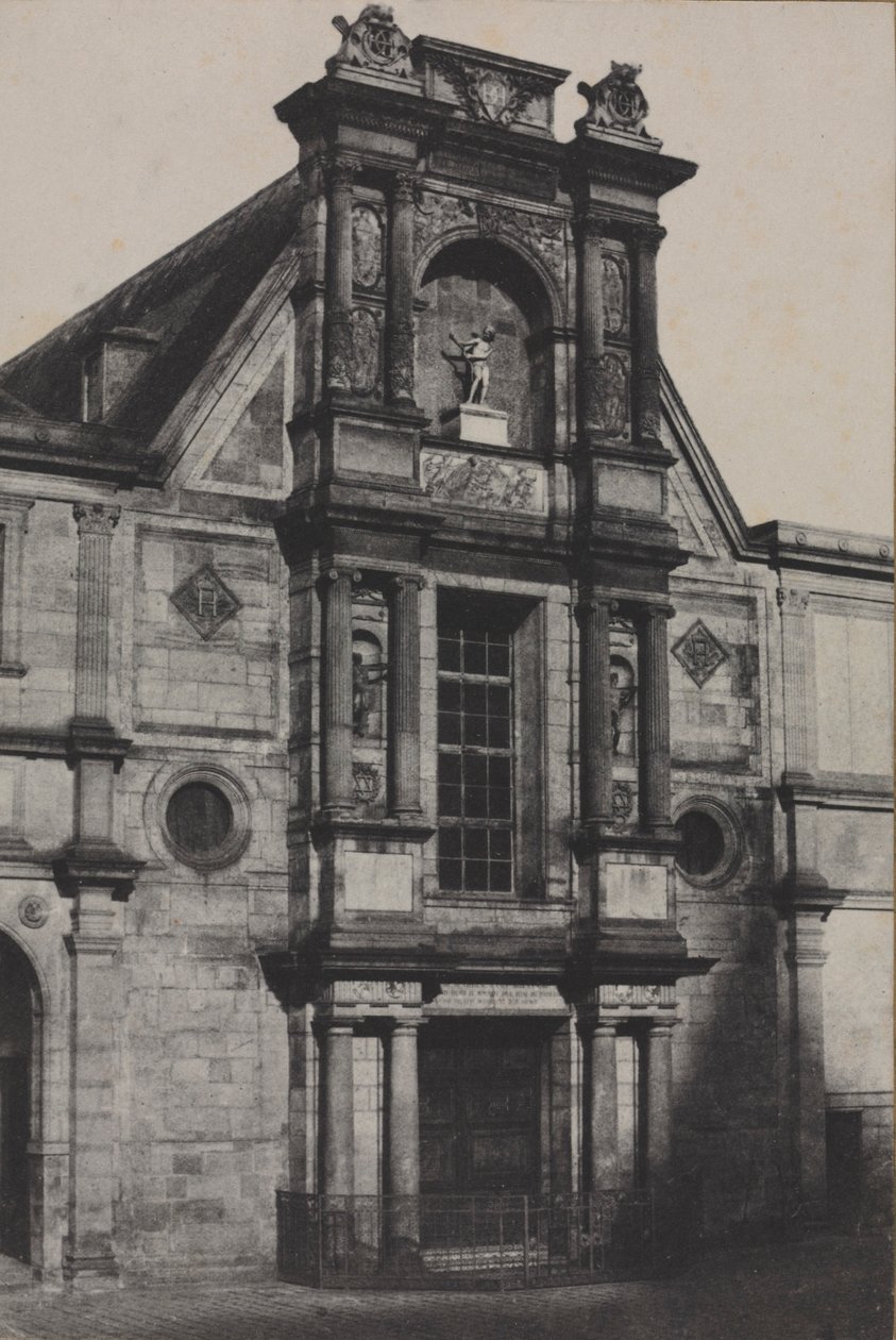 Pórtico do Château dAnet, agora na École des Beaux-Arts, Paris, 1851. de Charles Marville