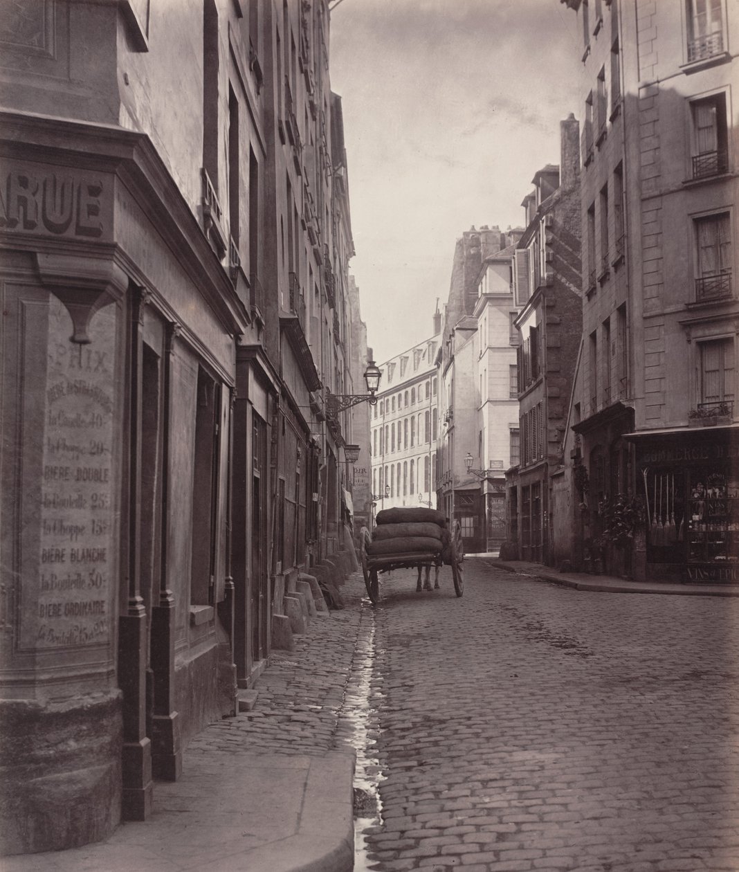 Rue de la Bûcherie, do beco sem saída Saint-Ambroise (quinto arrondissement) de Charles Marville