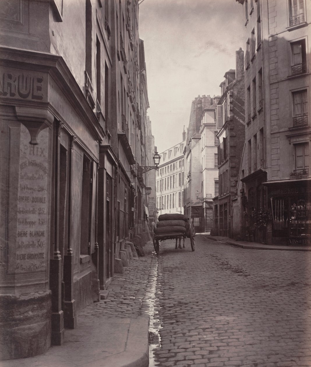 Rua da Bûcherie, na rua sem saída de Saint-Ambroise (5.º arrondissement) de Charles Marville