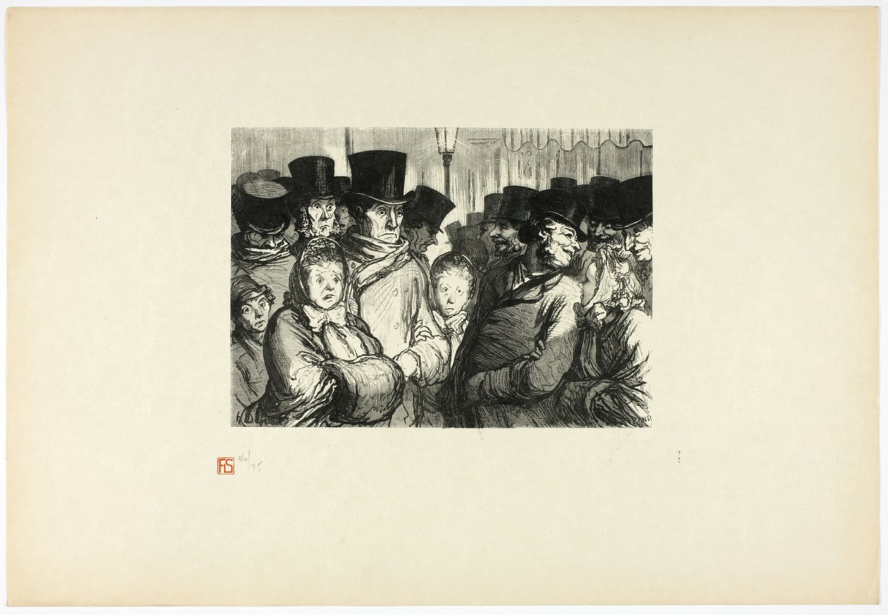Boulevard du Temple à meia-noite, de Tirage Unique de Trente-Six Bois de Charles Maurand