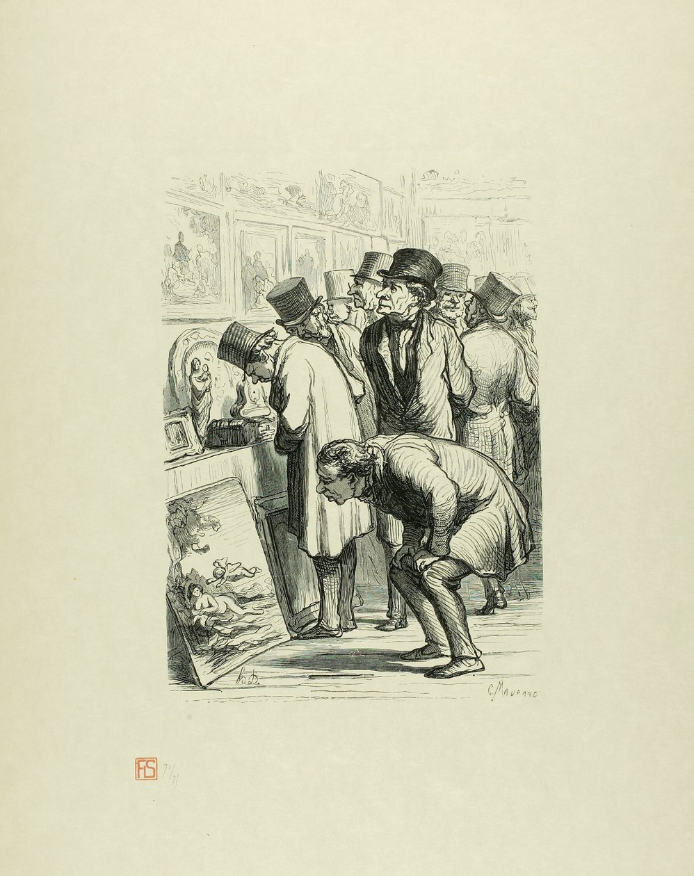Antecedência na casa de leilões Drouot de Charles Maurand