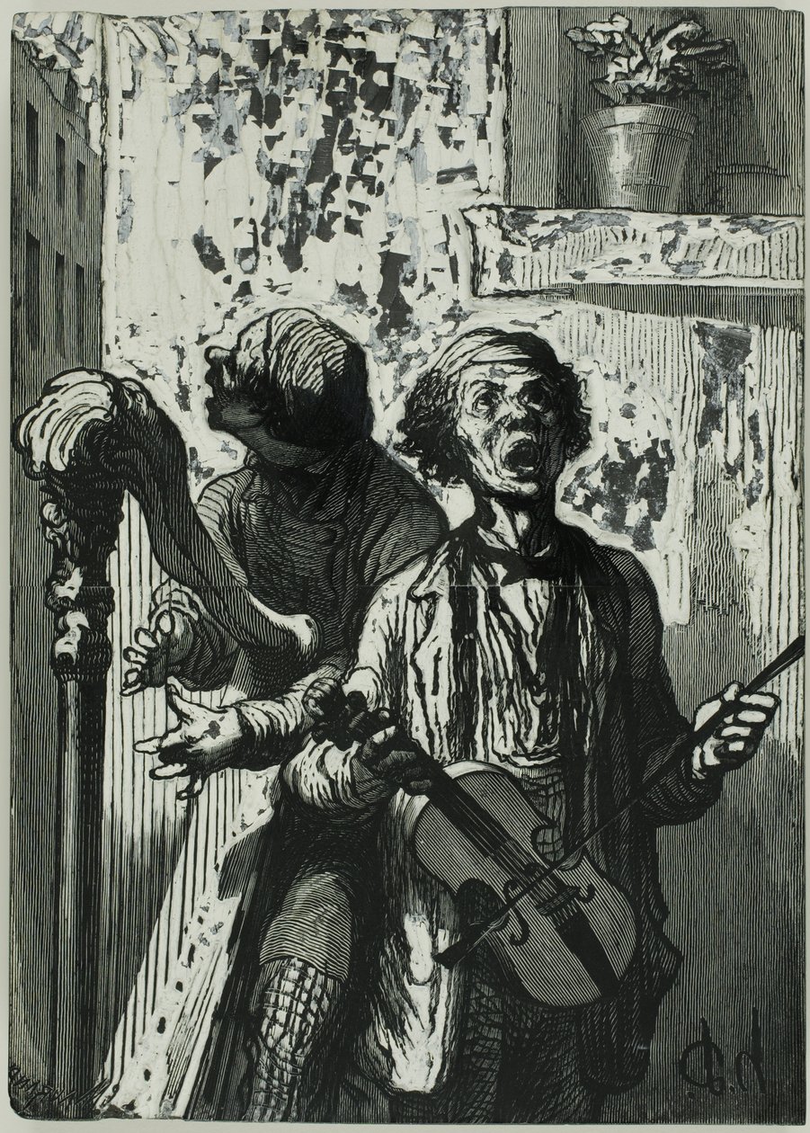 Os cantores de rua de Charles Maurand