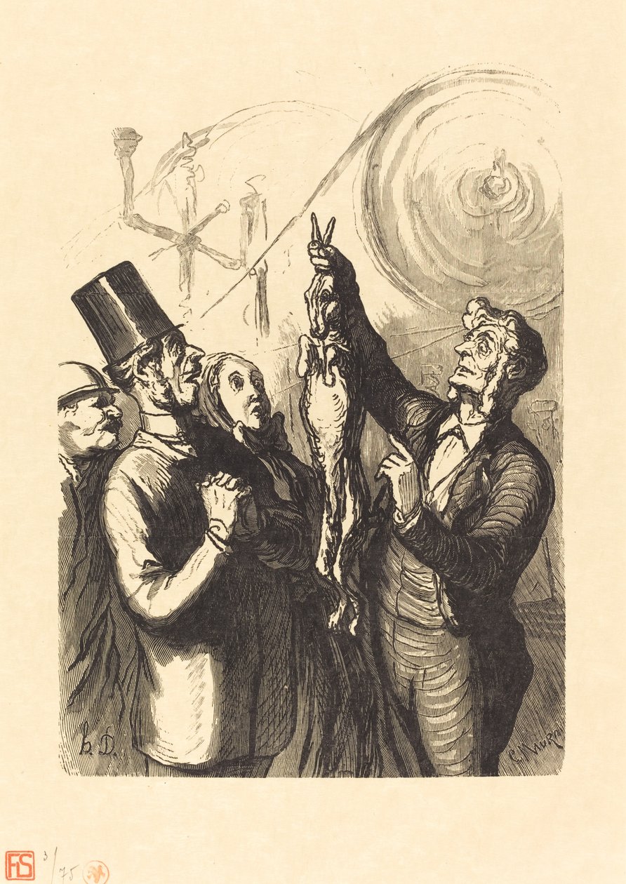 Exposição Mundial: O Fabricante de Chapéus de Feltro de Charles Maurand after Honoré Daumier