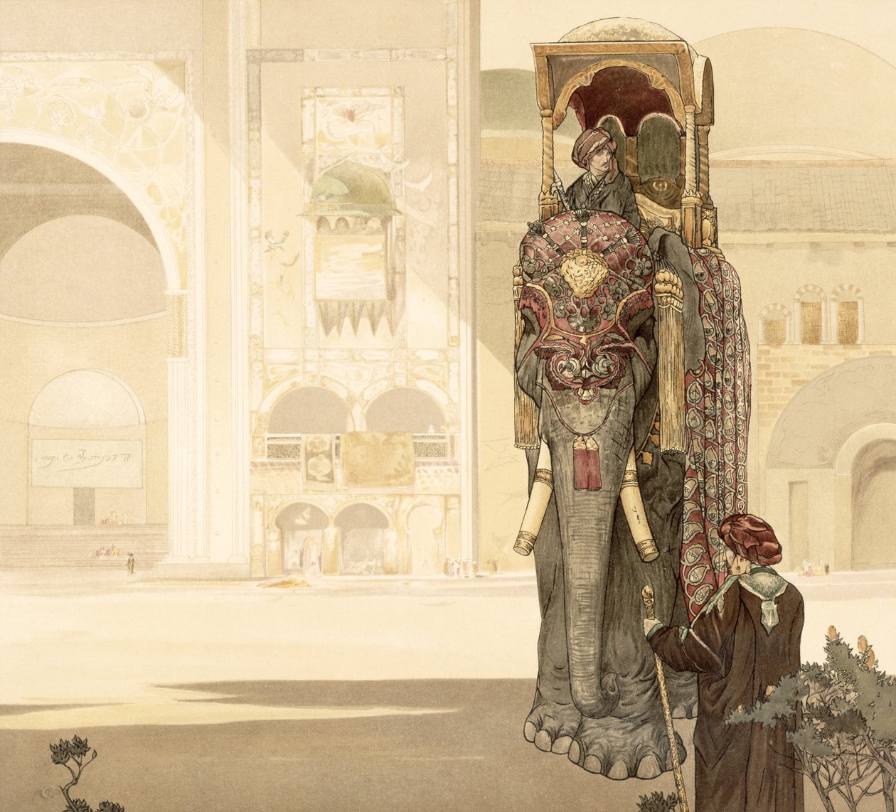 Elefante Cerimonial, de &39;The Jungle Book&39;, de Rudyard Kipling, 1903 de Charles Maurice Detmold