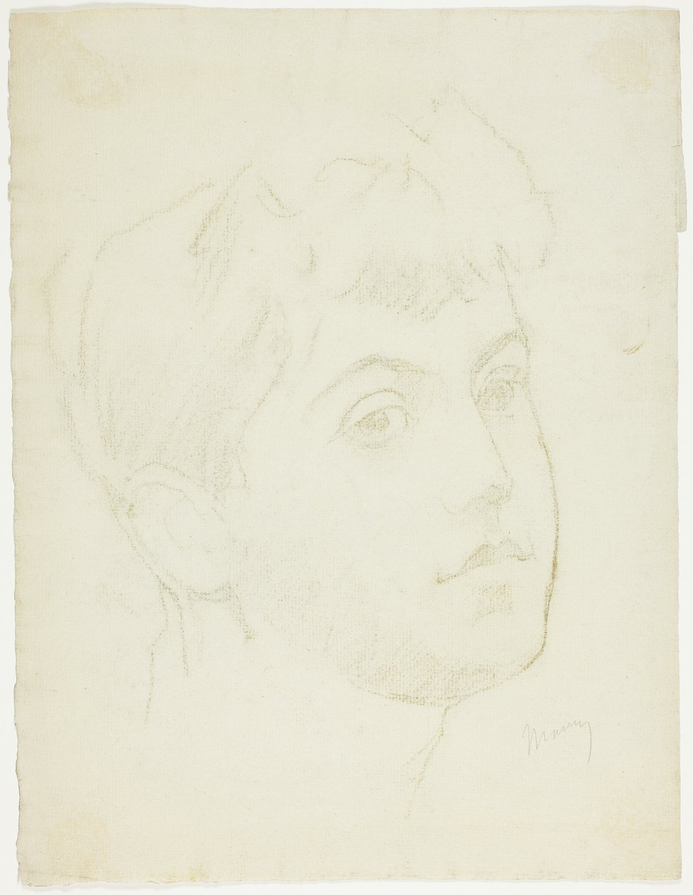 Cabeça de retrato de uma jovem de Charles Maurin