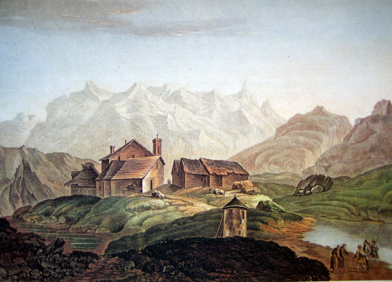 Hospício de São Gotardo 1785 de Charles Melchior Descourtis