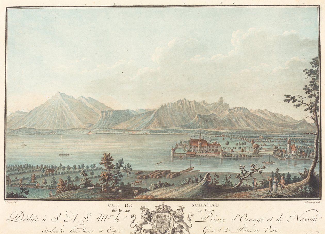 Vista de Schadau. de Charles Melchior Descourtis