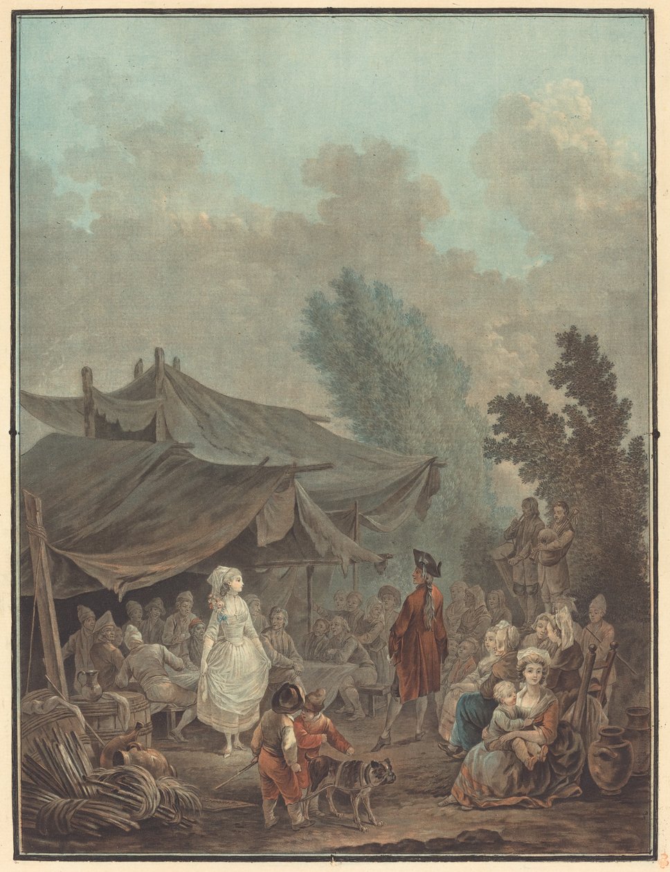 Noce de Village (Casamento na Aldeia) de Charles Melchior Descourtis after Nicolas Antoine Taunay