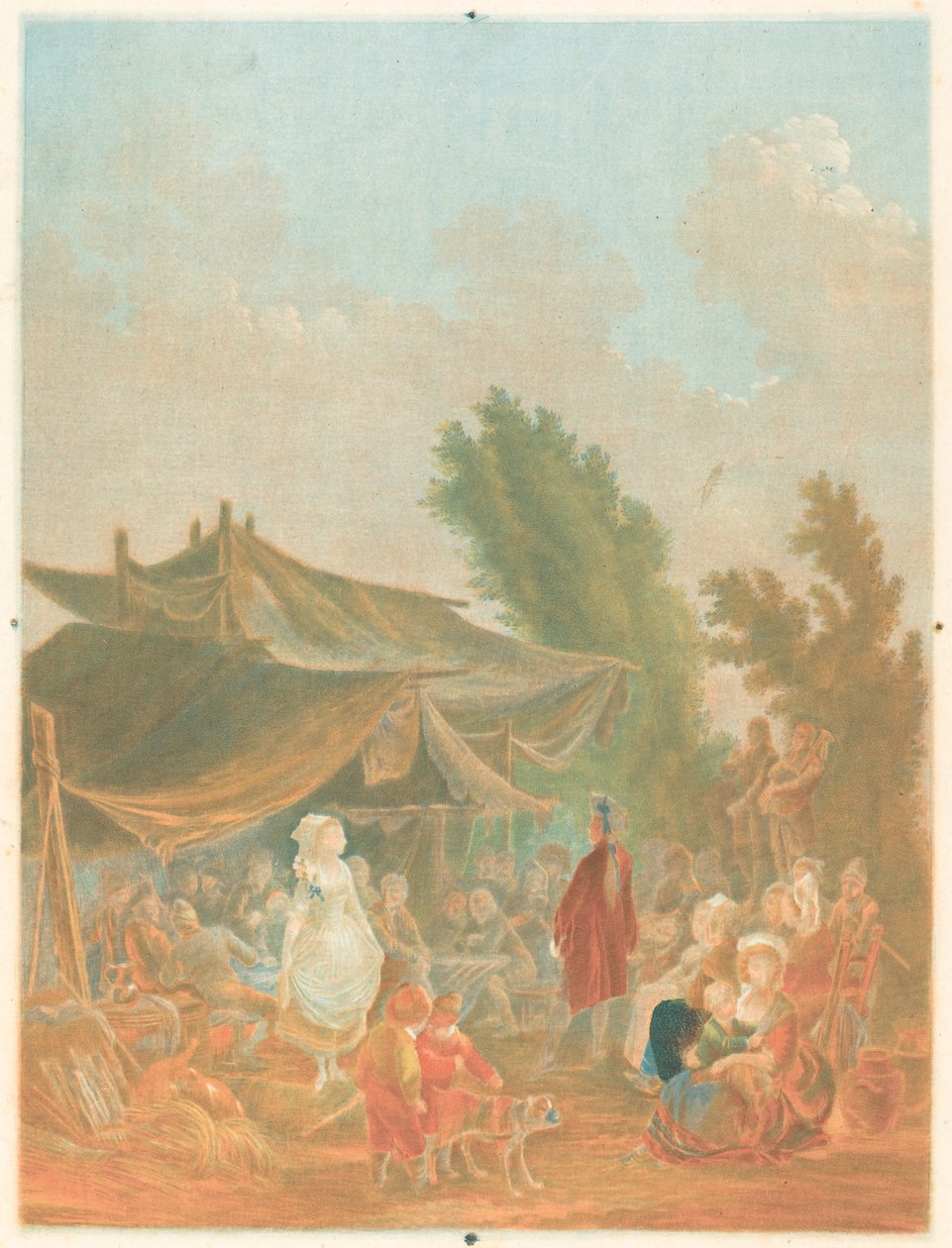 Noce de Village (Casamento na Aldeia) de Charles Melchior Descourtis after Nicolas Antoine Taunay