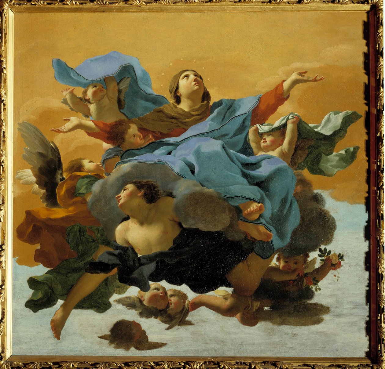 The Assumption of the Virgin Painting de Charles Mellin (1597-1649) Coleção particular do século XVII de Charles Mellin