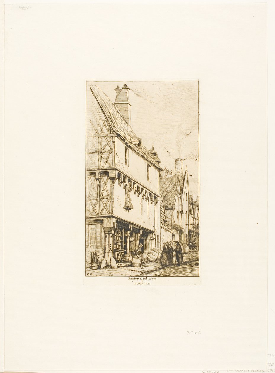 Uma casa velha em Bourges de Charles Meryon