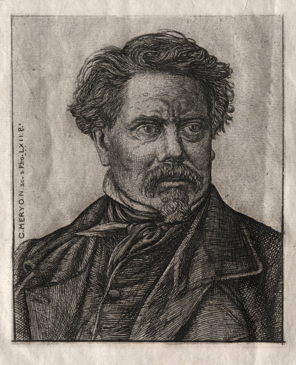 Benjamin Fillon, Homem das Letras, 1862. de Charles Meryon