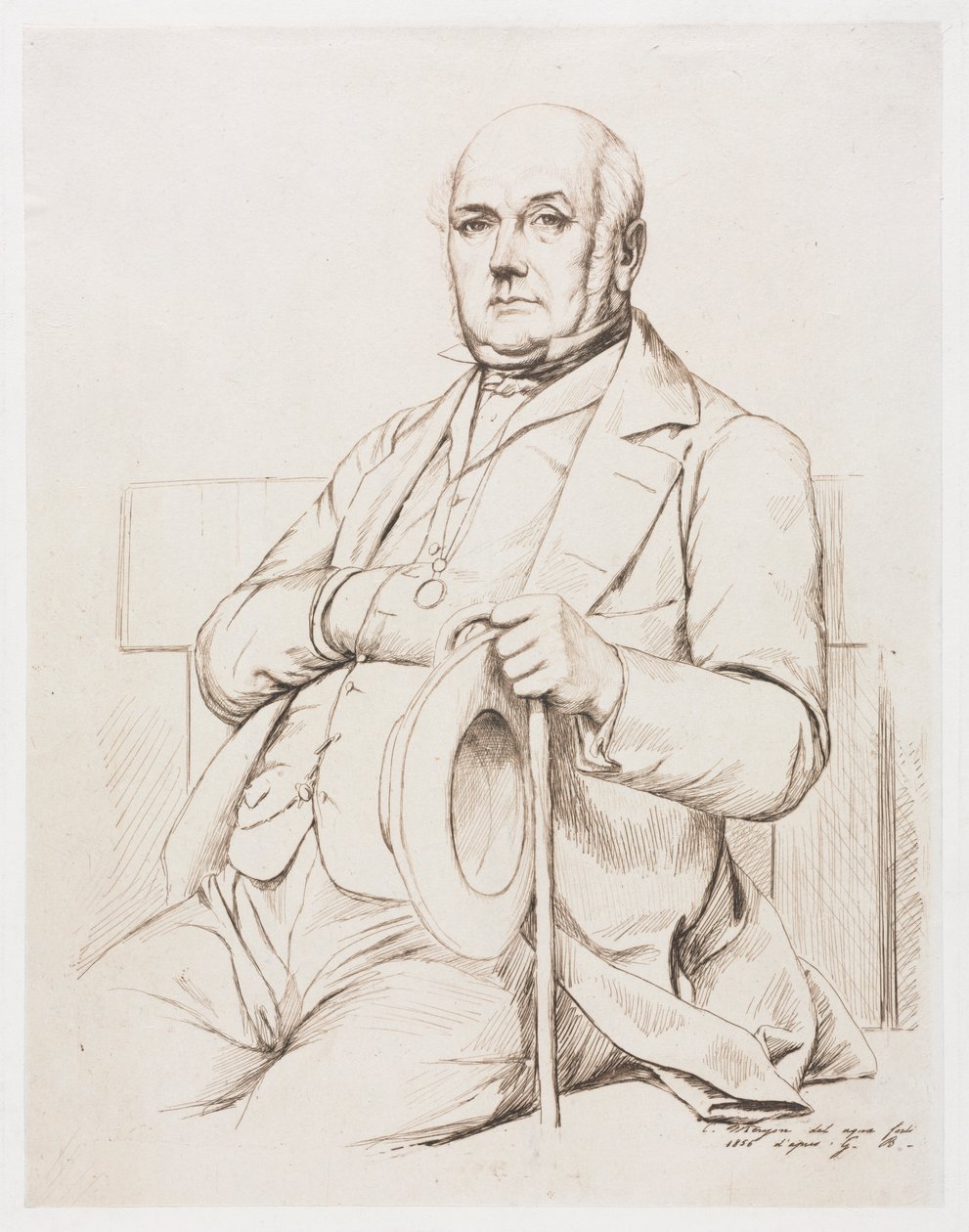 Casimir le Conte, depois de Boulanger, 1856. de Charles Meryon