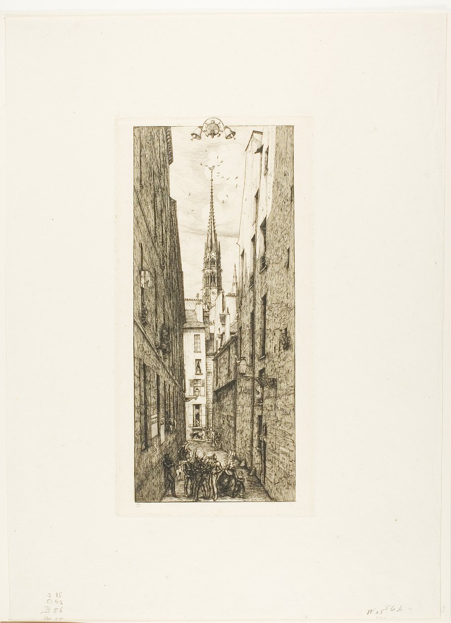 Rua Chantrey, Paris de Charles Meryon