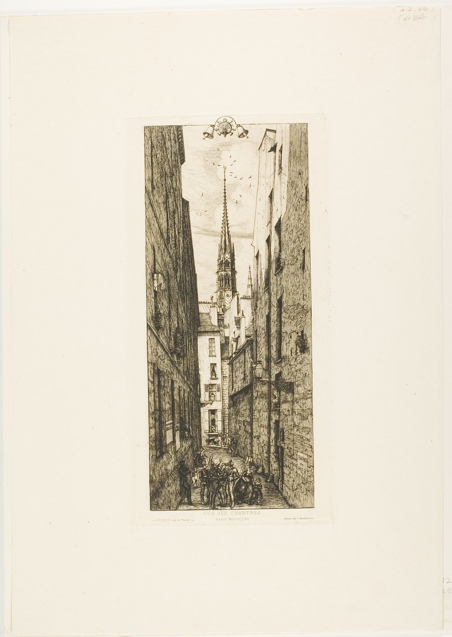 Rua Chantrey, Paris de Charles Meryon