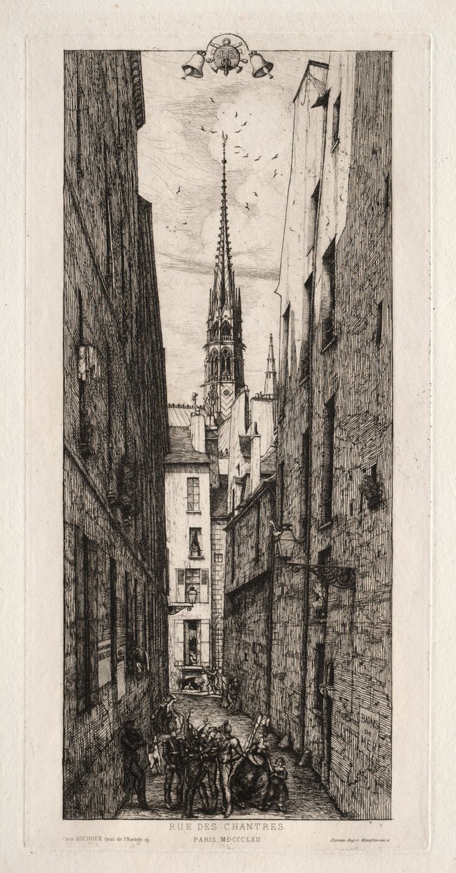 Rua Chantrey, Paris de Charles Meryon