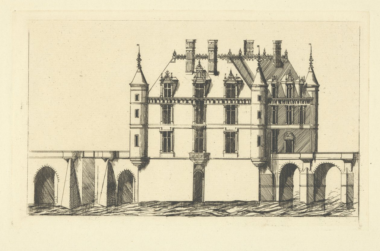 Castelo de Chenonceau de Charles Meryon