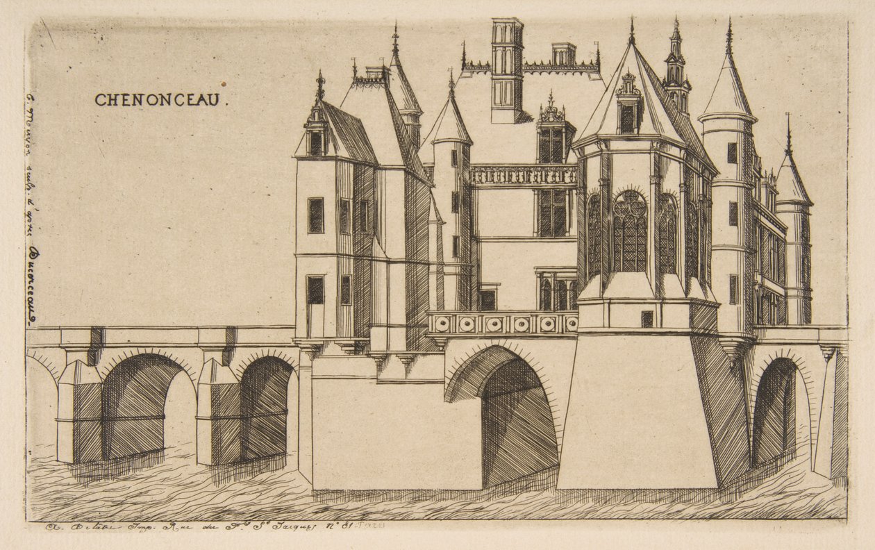 Castelo de Chenonceau, n.º 2 de Charles Meryon