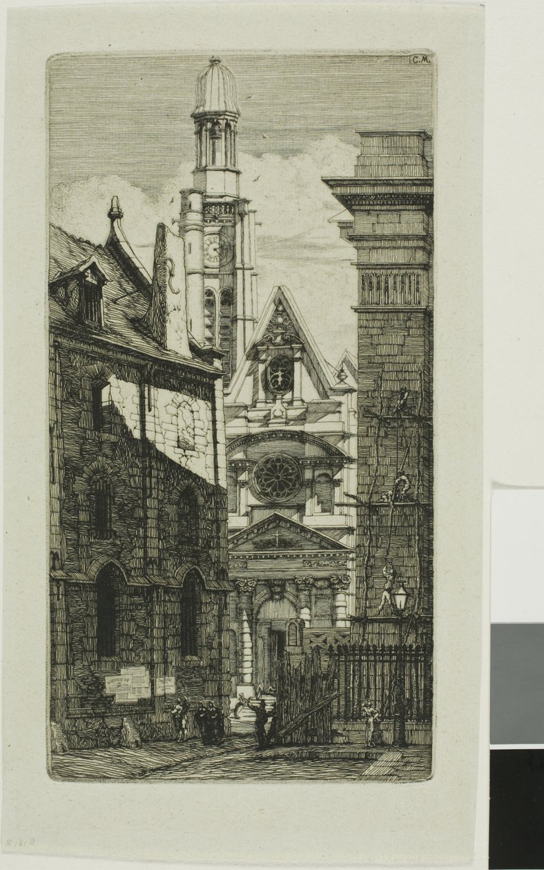 Igreja de St. Etienne du Mont, Paris de Charles Meryon