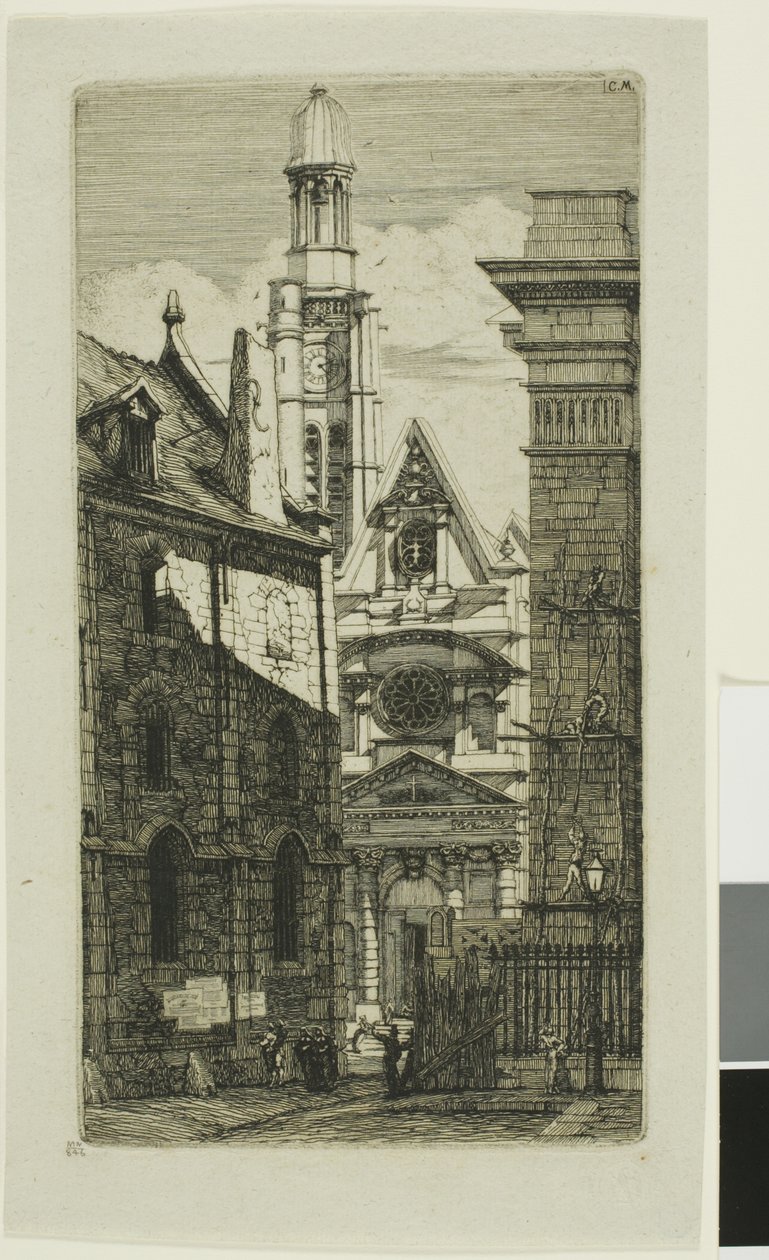 Igreja de St. Etienne du Mont, Paris de Charles Meryon
