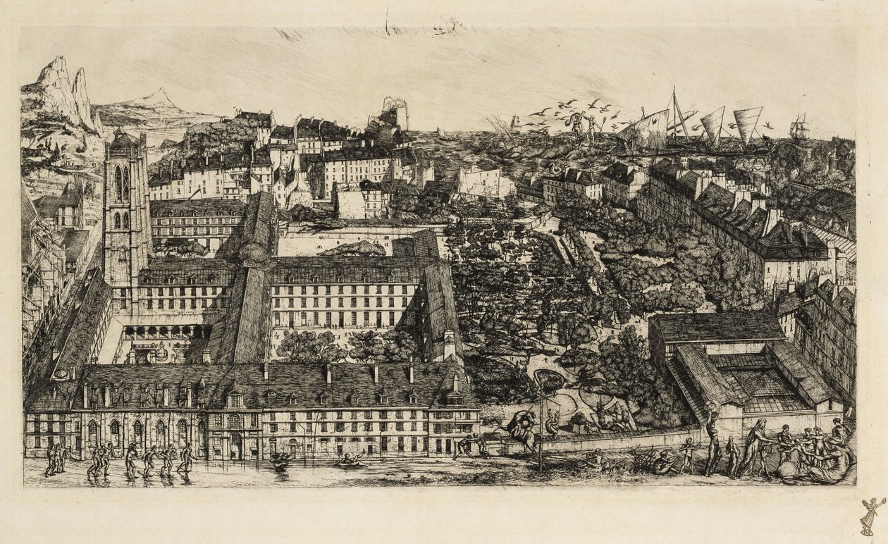 Collège Henri IV (Lycée Napoléon) de Charles Meryon