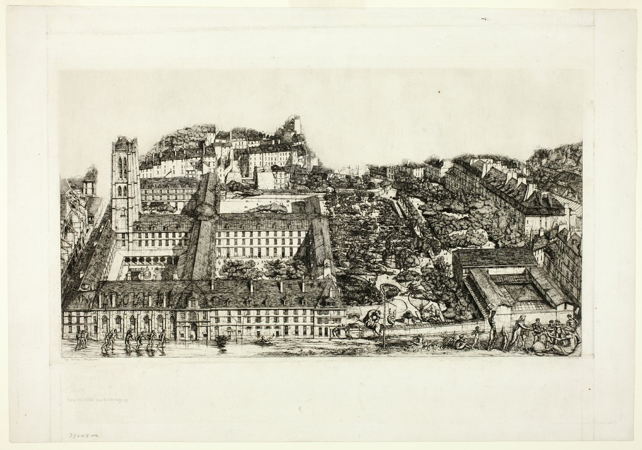 Colégio Henry IV (ou Lycée Napoléon), Paris de Charles Meryon