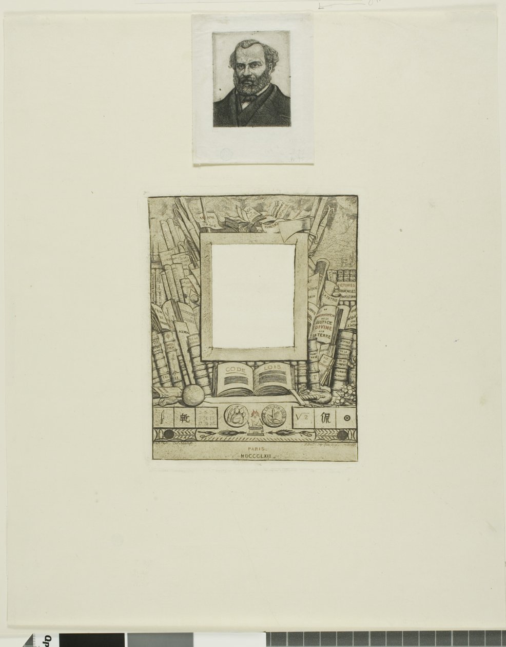 Projeto de uma moldura para o retrato de Armand Guéraud de Charles Meryon