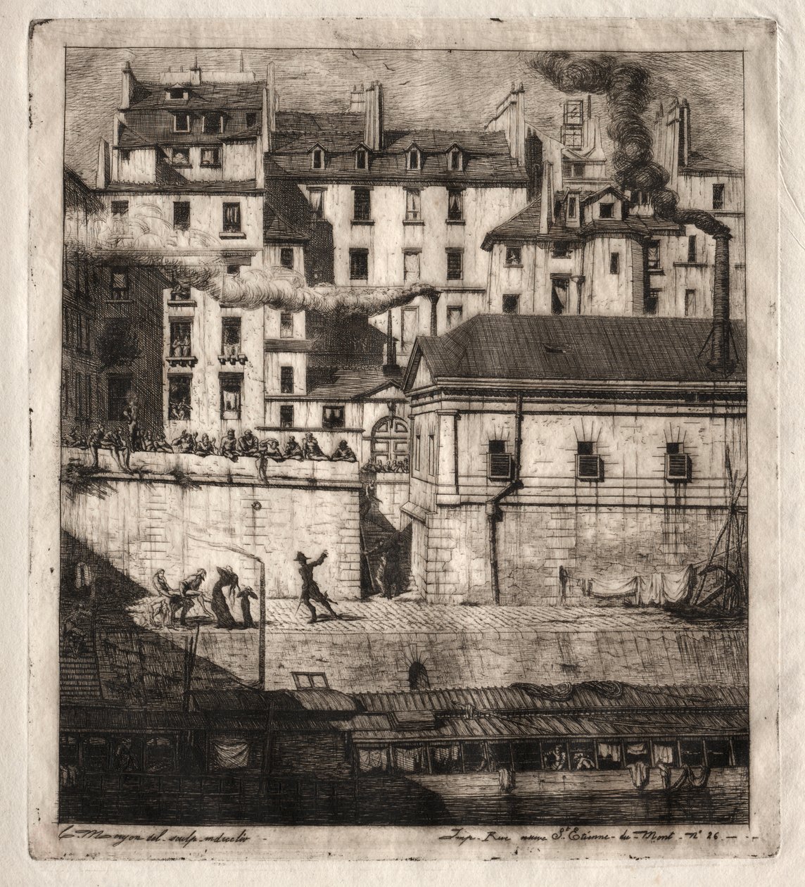 Água-forte de Paris: O Mortuário de Charles Meryon