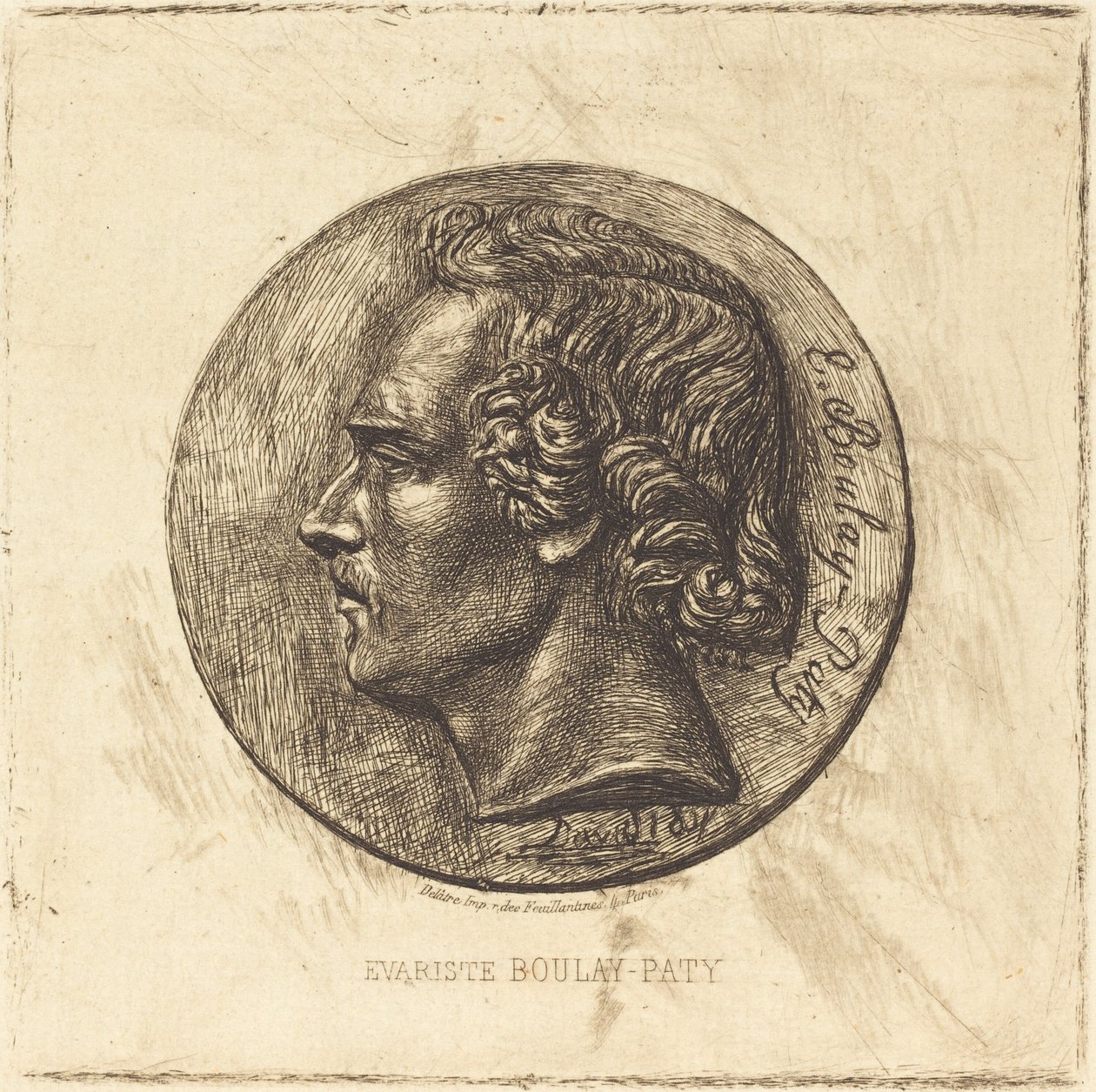 Evariste Boulay-Paty; Um Poeta (De um Bronze por David d
