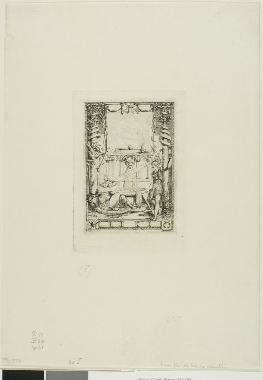 Frontispício para o Catálogo das Gravuras de Thomas De Leu de Charles Meryon