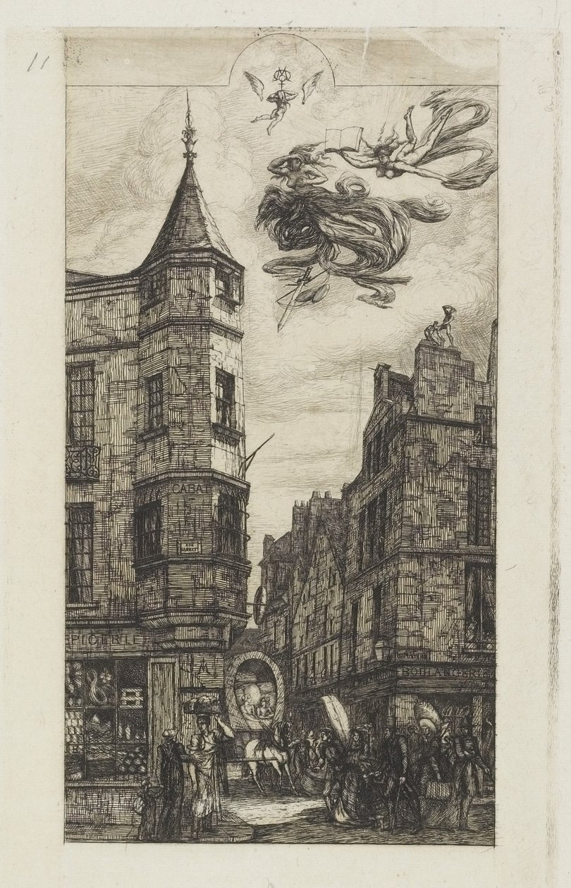 Casa com uma torreta, nº 22, 1861 de Charles Meryon